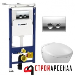 Унитаз Jacob Delafon Presquile E4440 в комплекте с инсталляцией Geberit 458.122.21.1